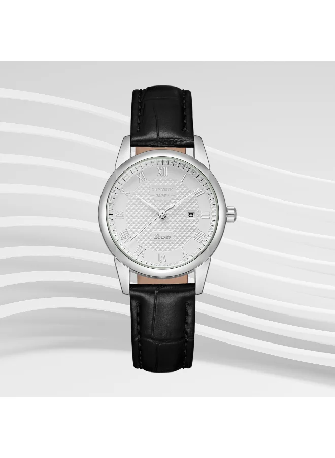 Kenneth Scott White Women's Leather Analog Watch K23530-SLBW - 32x40 mm for Women | Best Price UAE
