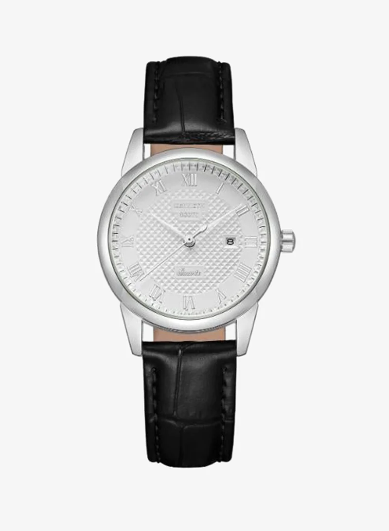 KENNETH SCOTT Women's Leather Analog Watch K23530-SLBW - 32x40 mm