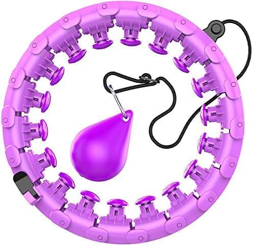 RAMPKD Smart Hula Infinity Hoop for Weight Loss, Fitness Quiet Hula Circle with Ball and Counter, Exercise Hoop for Women Slimmer Waist, Abs Workout Equipment-Multi - Image 1