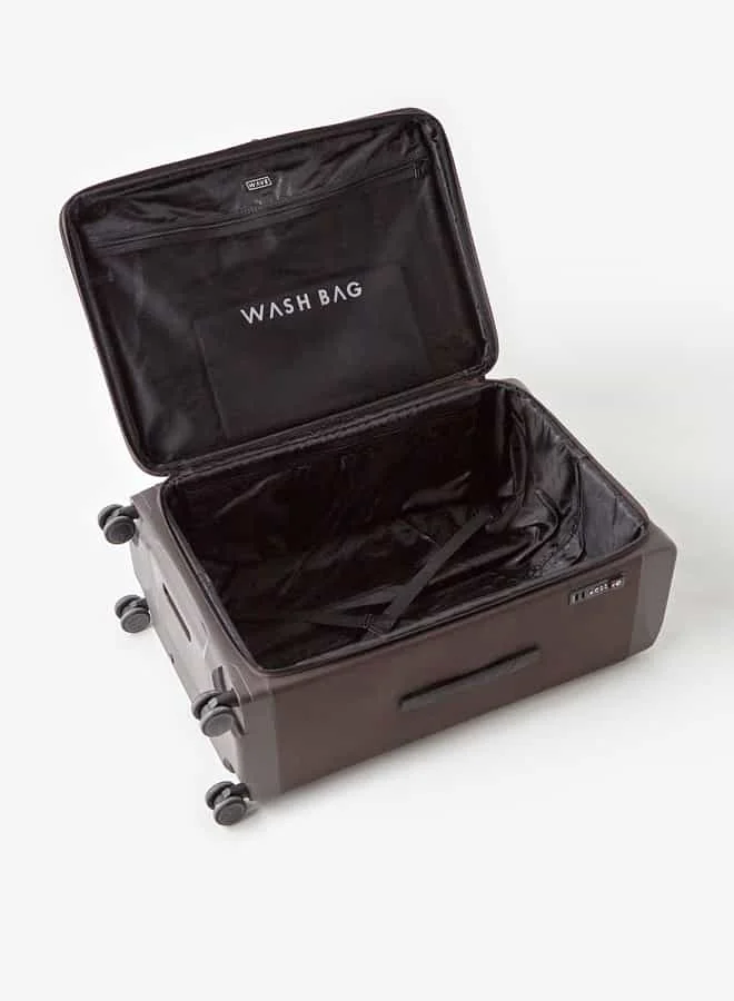 وايف Textured Softcase Luggage Trolley Bag with Retractable Handle