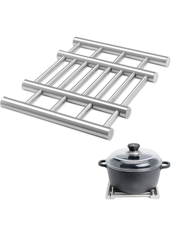 Happy Home Expandable Stainless Steel Pot Holder - 20x22cm to 20x37cm  - Image 2