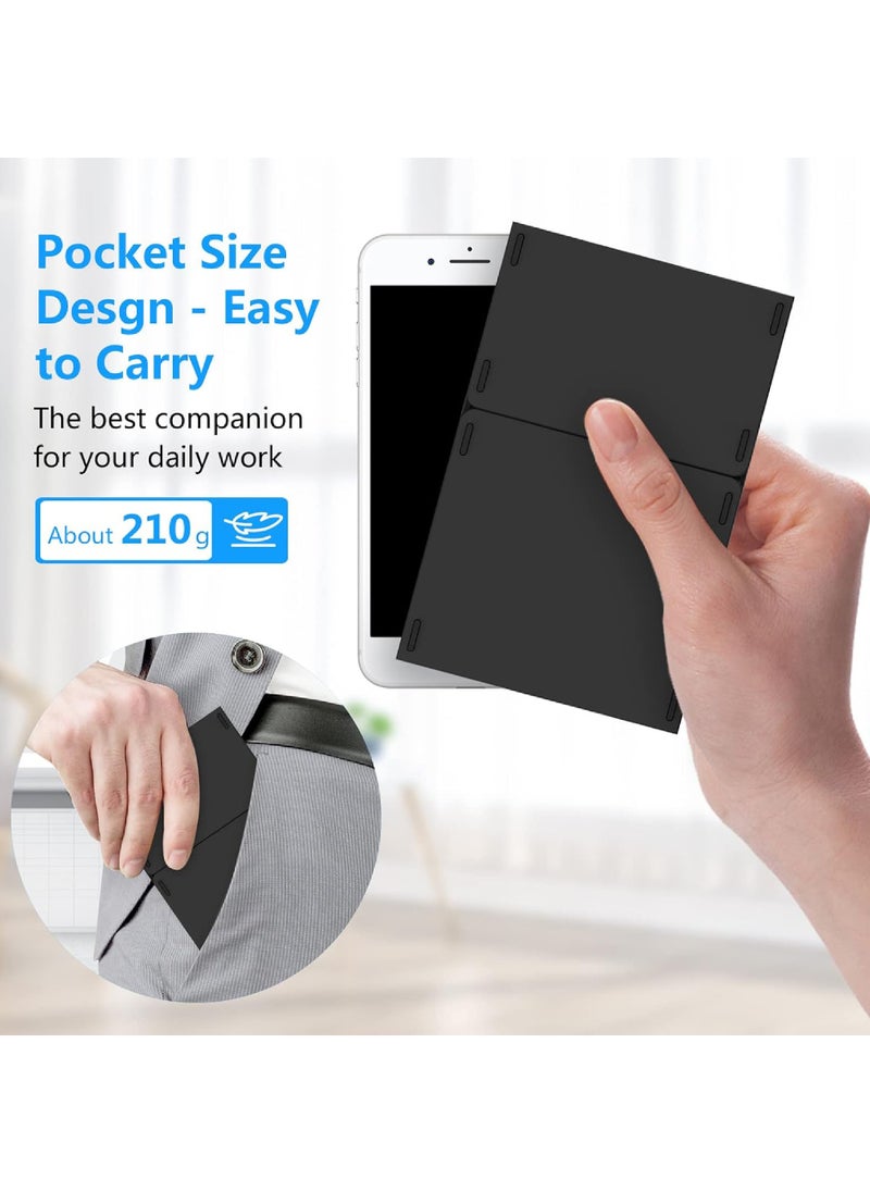 Rock Pow - Foldable Bluetooth Keyboard Folding Wireless Portable Keyboard with Numeric Keypad USB-C Rechargeable for iOS Android Windows System Laptop Tablet Smartphone Device - Image 1