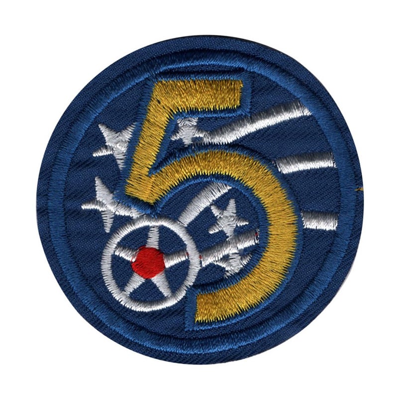 Generic Five Stars Applique Embroidered Sew-on Patch ; Size: 6.5cm x 6.5cm for Jackets, Bags, T-Shirts, Jeans, Pants, Outdoor Clothing ; Imported from Malaysia (1 Piece). (Code: 6PART-12)  - Image 1