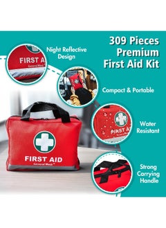 General Medi General Medi First Aid Kit - 309 Pieces - Reflective Bag Design  - Image 4