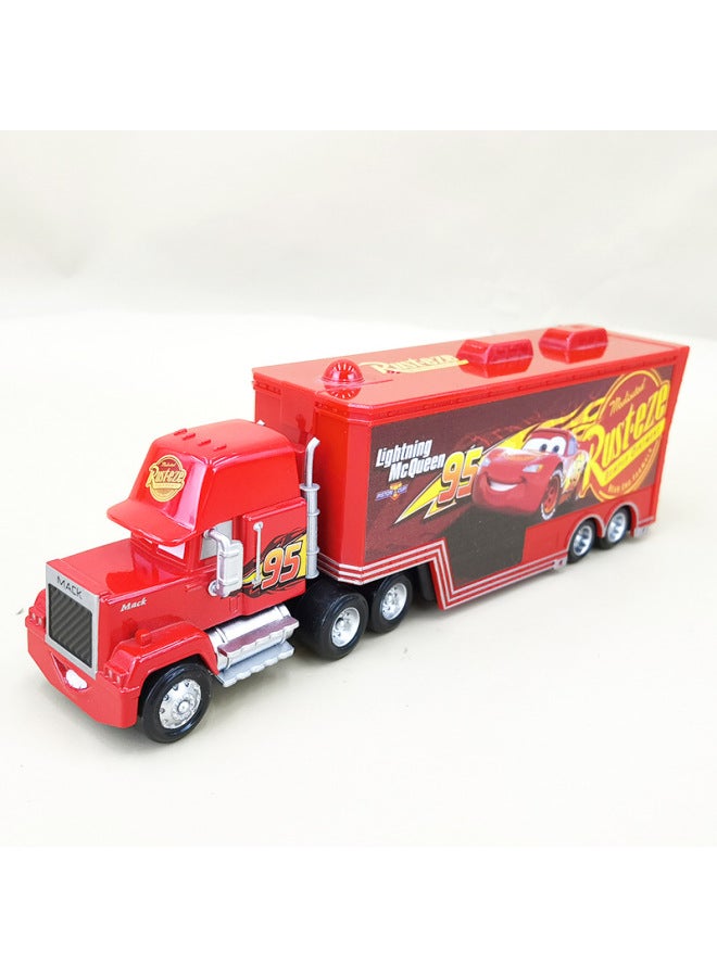 43 Models Car Toys From Cars 2 Alloy Material Cargo Truck 95 43 92 101 82 Number-Color:Third Generation 95 Container Truck - Image 1