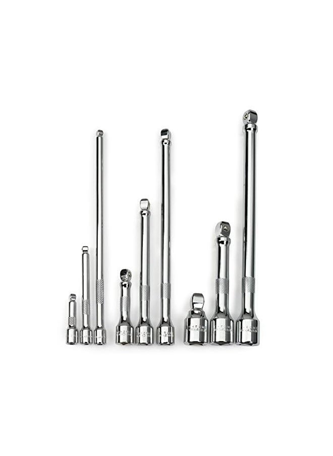 Neiko - 00249A Wobble Extension Bar Set | 9 Piece 1/4”, 3/8”, 1/2” Drives Cr-V Steel - Image 1