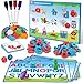 Coogam Preschool Alphabet Learning Activities Magnetic EVA Letters Matching Handwriting Game Educational ABC Recognition with 6 Pattern Cards Phonic Manipulatives Toys for Kids Age 3 - Image 3