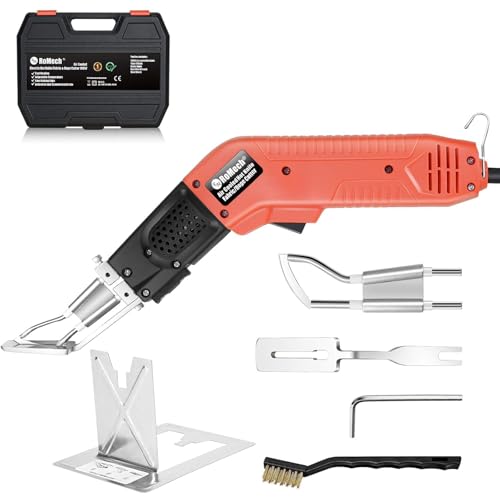 ROMECH 100W Air Cooled Fabric Cutter Rope Cutter, Pro Electric Hot Knife Heat Sealer with Adjustable Power, Cutting Tool Kit with Blades & Accessories (100W Air Cooled, RM-015) - Image 1