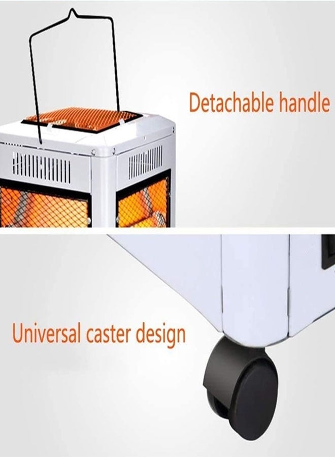 TOSCANA U Electric heater and space heater, 2000 watts, 5 heating directions and automatic shut-off - Image 4