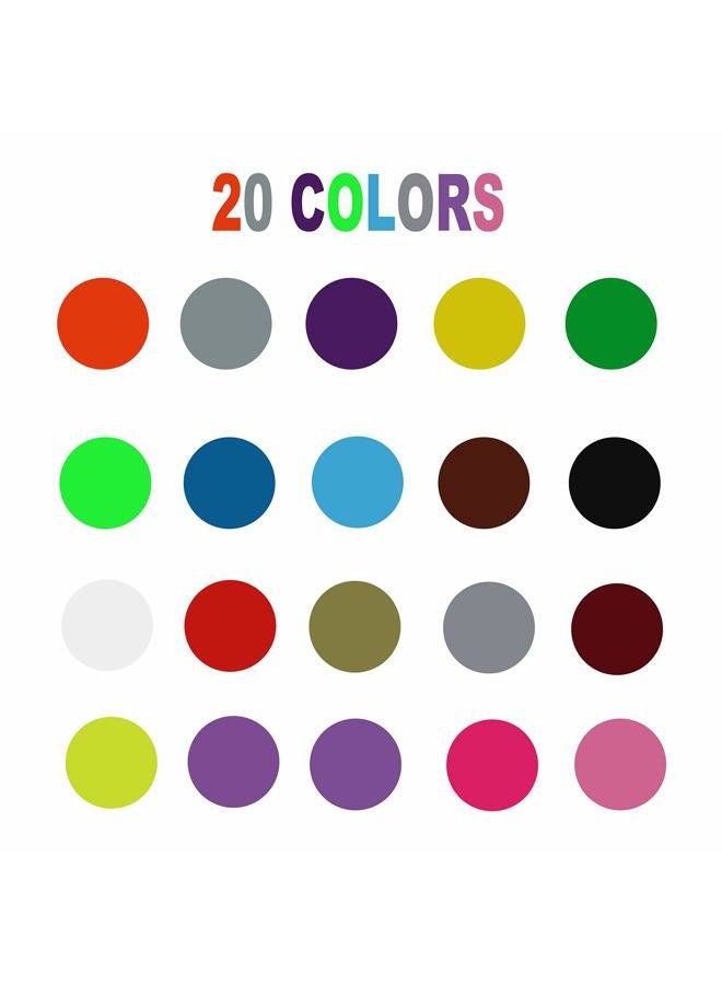 GZDEMYYXGS N/A 1600 Dots 1" Round Color Coding Labels Circle Dot Stickers,20 Colors Neon Color Coded Stickers Color-Coding Labels Label Circle Stickers,Print or Write for Office, Classroom. - Image 2