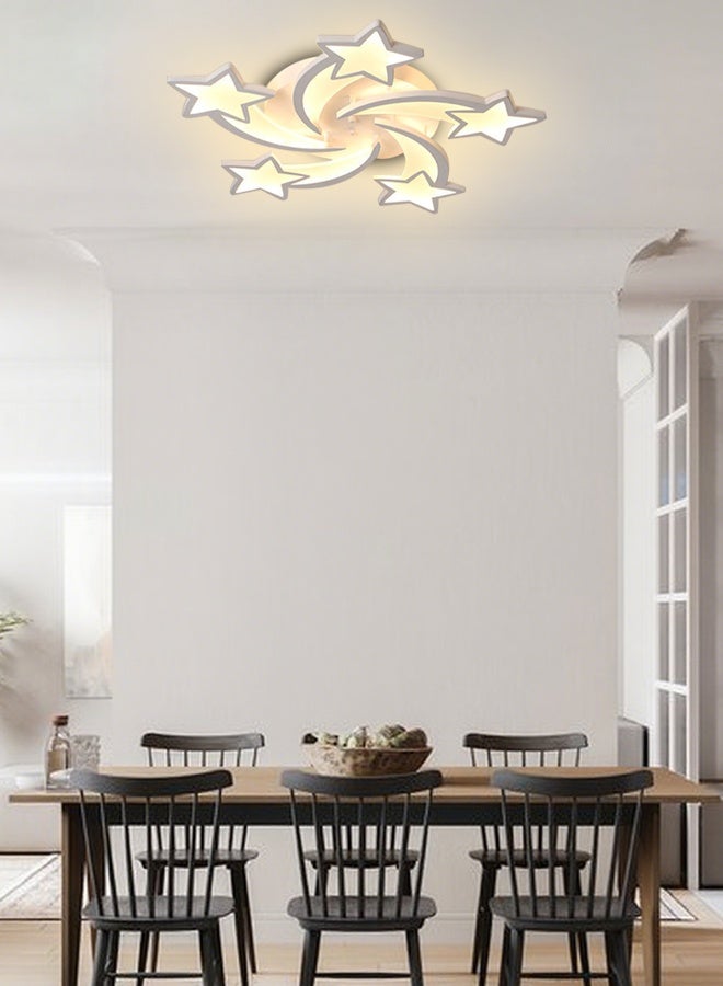 Star ceiling light ceiling light 5-Light 3-Color with remote control home living room bedroom dining room ceiling light - Image 3