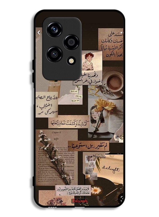 Tolwak غطاء حماية لهاتف Honor 200 Lite 5G مع اقتباسات عربية بتصميم قديم - Image 1