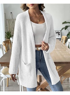 Generic Autumn And Winter New Women's Cardigan Sweater Fluff Warm Straight Casual Loose Sweater Cardigan Women 