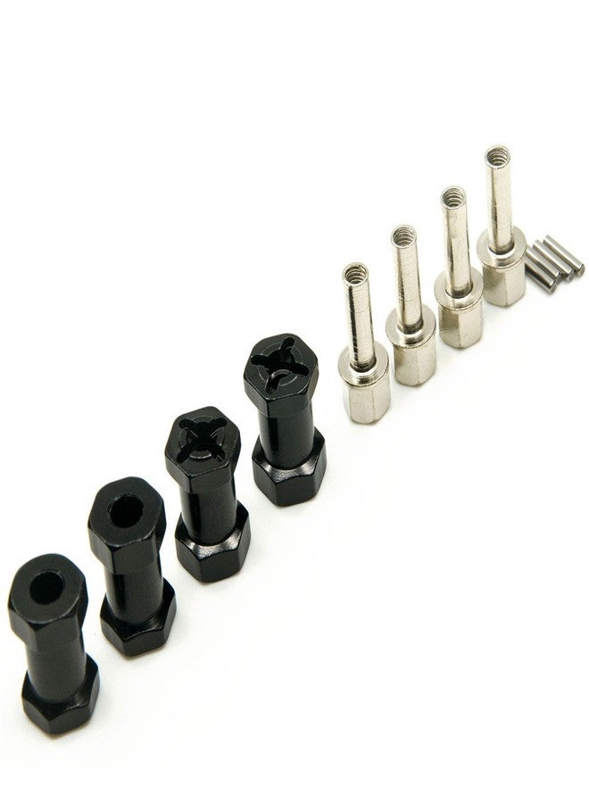 MORFUM RC 12mm Wheel Hex Drive Hubs Combiner Coupler Aluminum 15mm/20mm/25mm/30mm Offset Extension Longer Combiner Drive Adapter for 1/10 Axial SCX10 Wraith RC Car Upgrade Parts (Black - 20mm) - Image 5