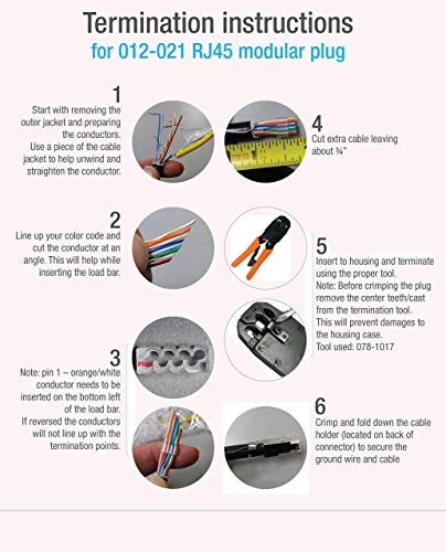 VC VERTICAL CABLE Vertical Cable Cat6 and Cat6A Shielded RJ45 Modular Plug -100 pcs - Image 3