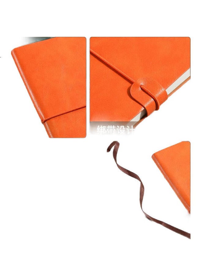 Shen Shi Shen A6 Strap Soft Cover Notebook, Vintage Journal Pocket Notebook Diary Office Customizable J40-581 Brown 100 Sheets 1 Book - Image 3
