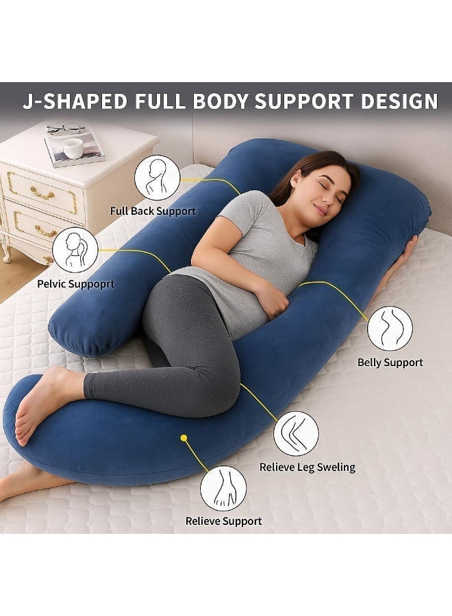 وسادة الحمل، وسادة أمومة كاملة للجسم للنساء الحوامل، دعم للنوم للظهر والوركين والساقين والبطن، تسكين الألم، وسادة تقويمية مريحة - Image 2