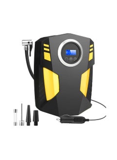 Digital Car Tyre Inflator Air Compressor with Auto Stop and LED Light 12V Fast Portable Air Pump for Car