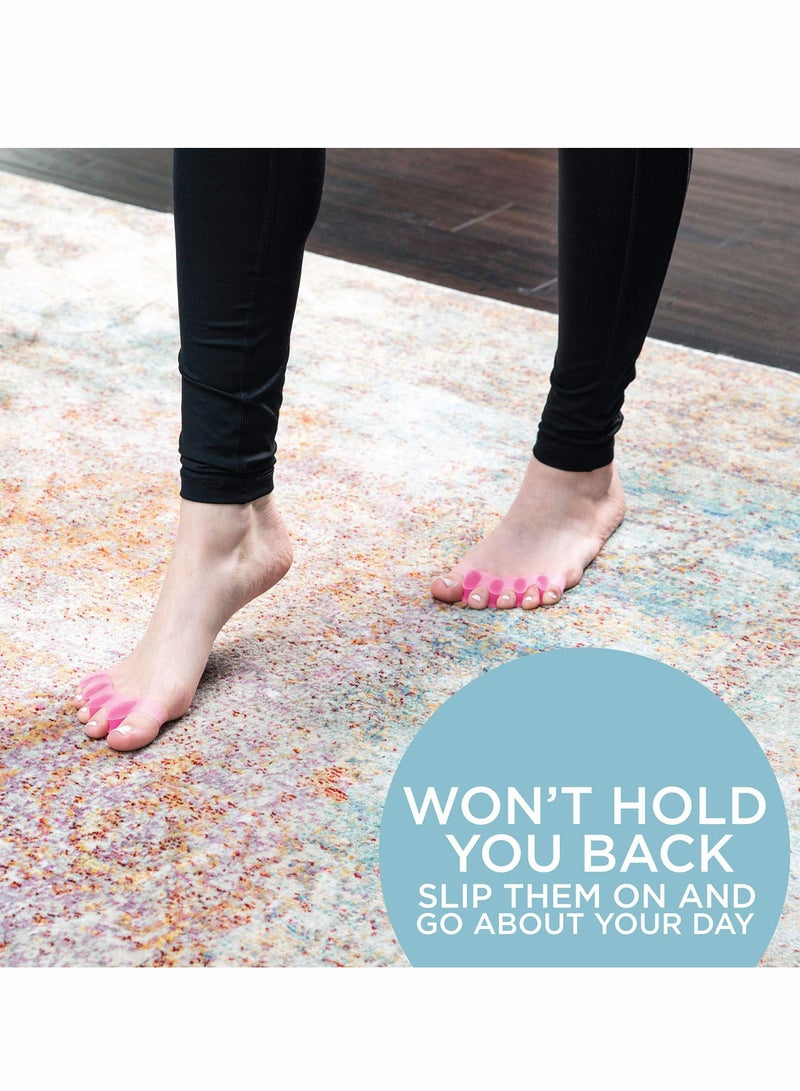 Excefore 4 Pair Toe Separators for Overlapping Toes and Restore Crooked Toes to Their Original Shape - Image 3