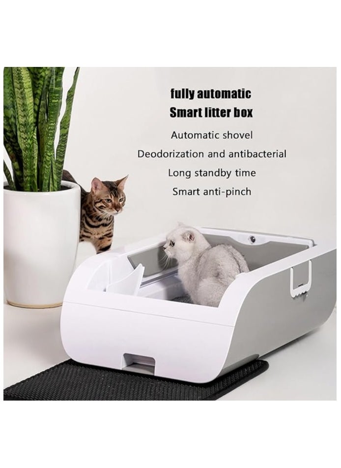 FIPKA - Automatic Litter Box, Self Cleaning Litter Box, Automatic Large Cat Litter Tray with Hood, APP Control Robot Cat Litter Box with Litter Tray Liners, Superior Odor Control Smart Cats Toilet - Image 1
