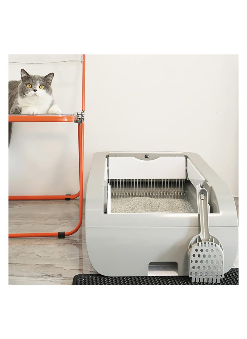 FIPKA - Automatic Litter Box, Self Cleaning Litter Box, Automatic Large Cat Litter Tray with Hood, APP Control Robot Cat Litter Box with Litter Tray Liners, Superior Odor Control Smart Cats Toilet - Image 1