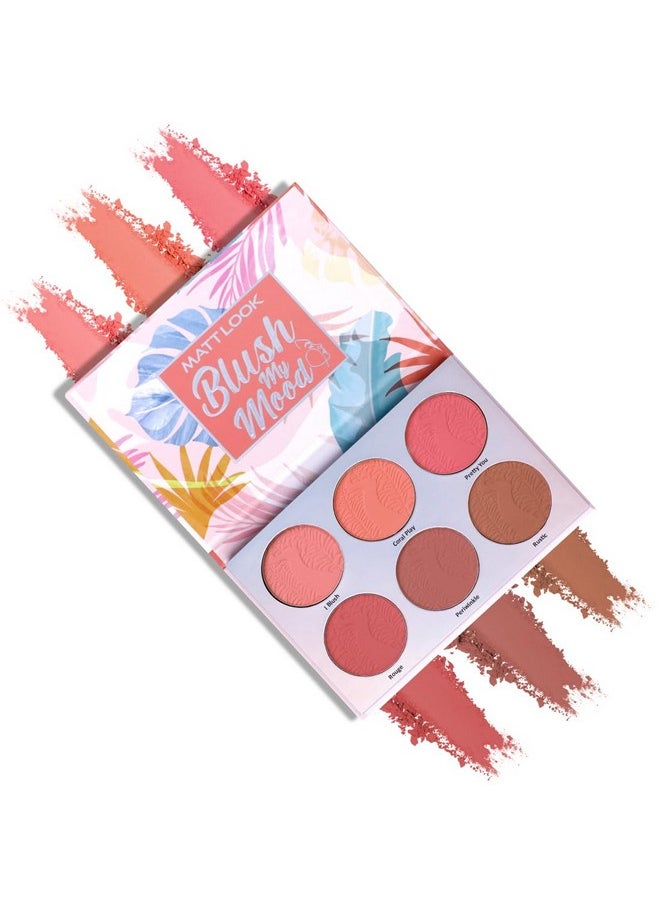 matt look Mattlook Blush My Mood|Highly-Pigmented With Easy-To-Blend Formula| Enriched With Vitamin E | Long Lasting | Non Oily & Non Sticky Formula - That’S My Style  - Image 1