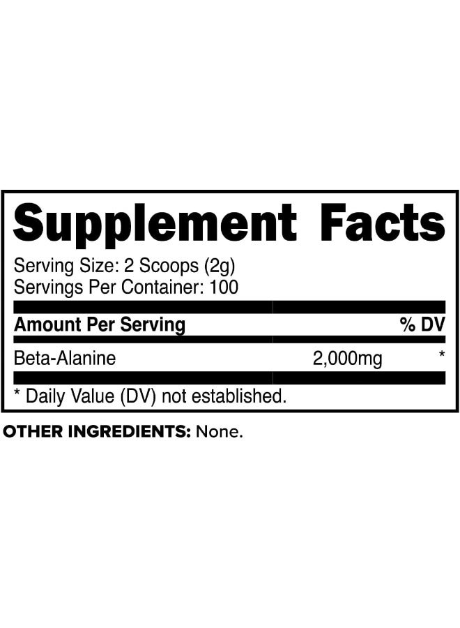 Primaforce Beta Alanine Powder, Unflavored, 200 Grams - Image 2