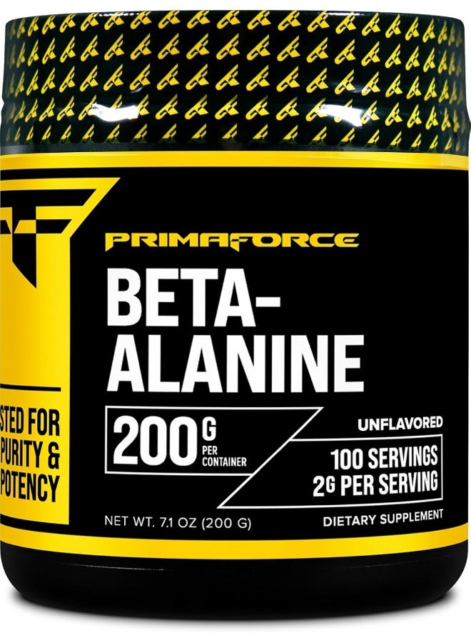 Primaforce Beta Alanine Powder, Unflavored, 200 Grams - Image 1