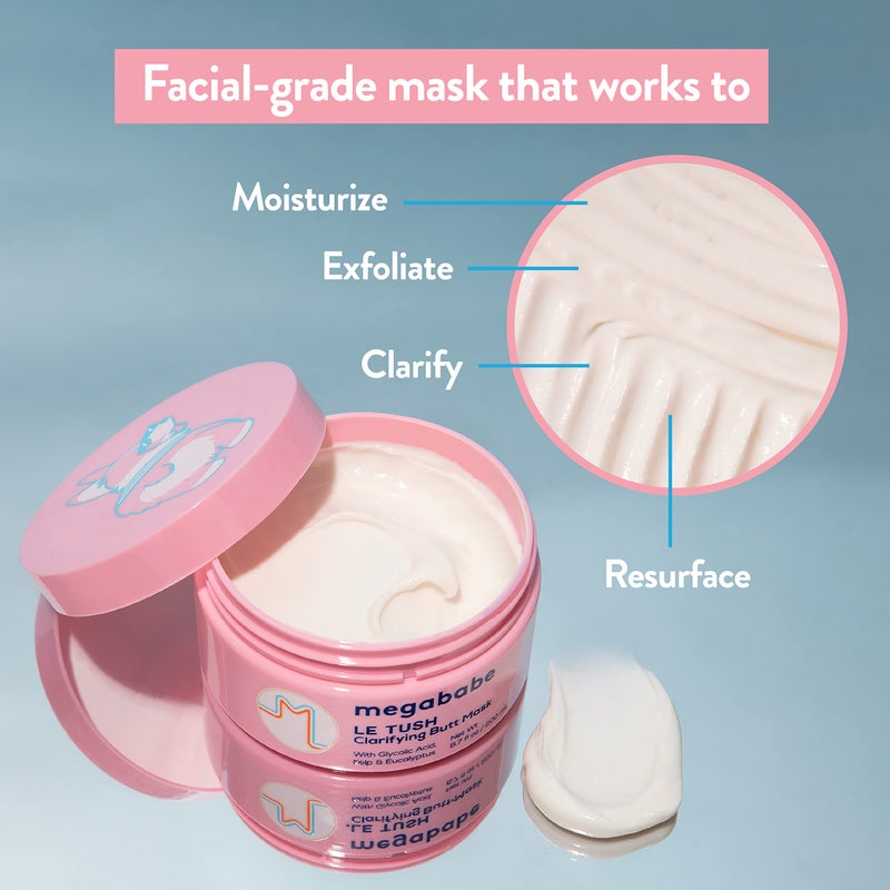 Megababe Butt & Body Acne Mask - Le Tush | Clarifying, Exfoliating & Hydrating | 6.7 fl oz - Image 2