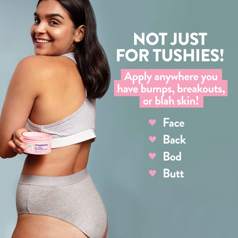 Megababe Butt & Body Acne Mask - Le Tush | Clarifying, Exfoliating & Hydrating | 6.7 fl oz - Image 5