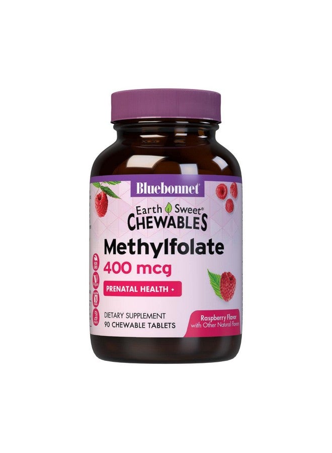 Bluebonnet Earth Sweet Cellular Active Methylfolate 400 Mcg Chewable Tablets 90 Count - Image 1