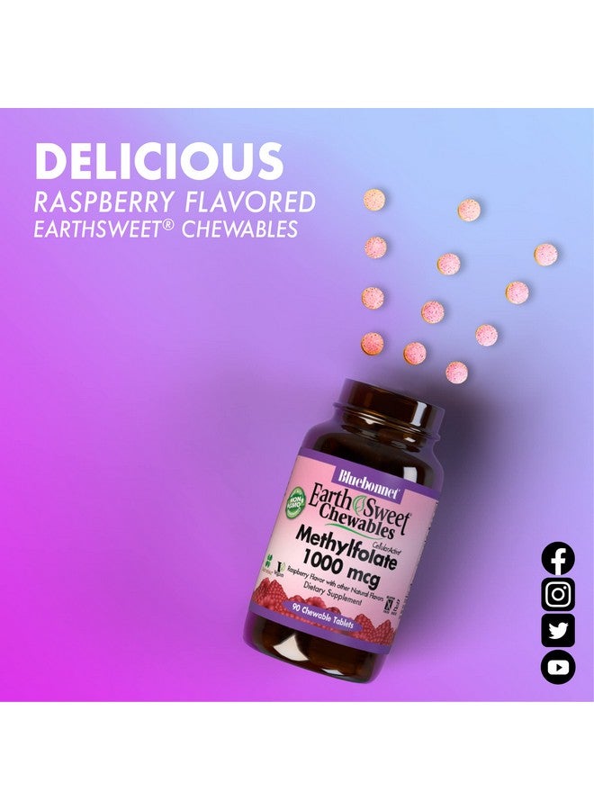 Bluebonnet Earth Sweet Cellular Active Methylfolate 400 Mcg Chewable Tablets 90 Count - Image 5