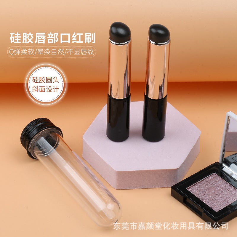 Internet Celebrity Explosive Silicone Cosmetic Brush Silicone Lipstick Brush Q Soft Finger Mini Portable Lip Brush Beauty Tool - Image 2