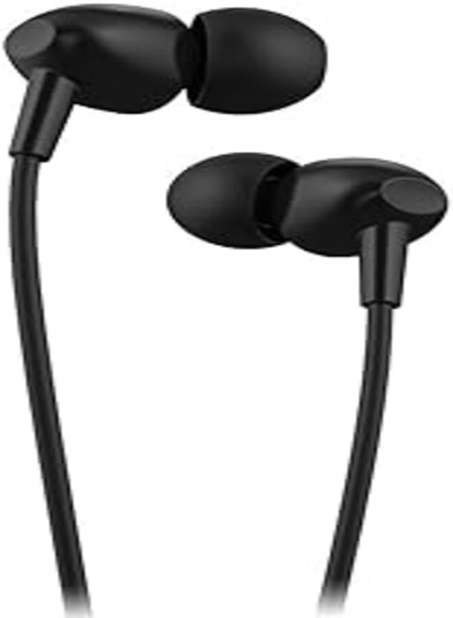havit سماعة أذن هافيت E48p بتصميم ديناميكي عالي الجودة داخل الأذن - أسود، سماعة رأس سلكية