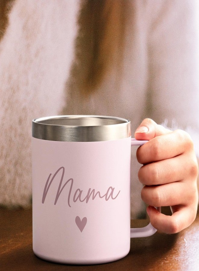 Lifecapido Mothers Day Gifts for Mom, Mama Insulated Coffee Mug with Spoon 14 oz, Mom Birthday Christmas Retirement Gifts for Mama Mother - Image 5