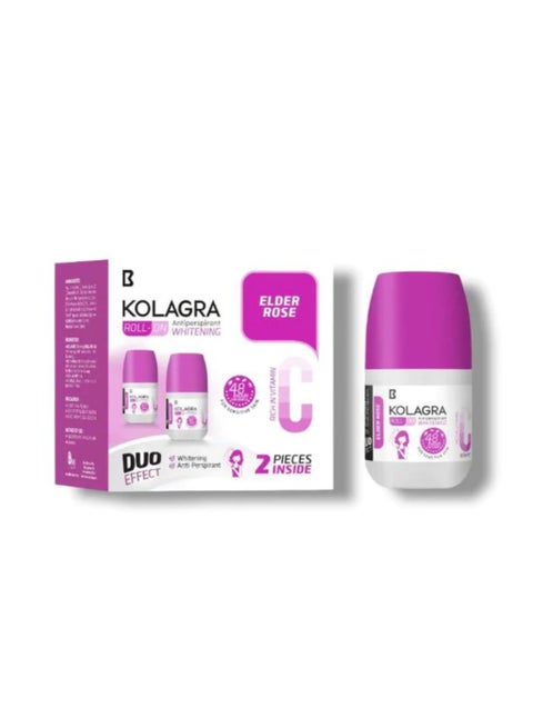 Kolagra deodorant Roll-on elder rose 60ml 1+1