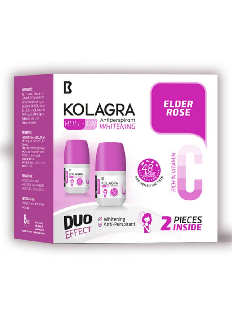 Kolagra deodorant Roll-on elder rose 60ml 1+1
