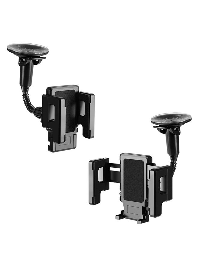 قابل للتعديل المحمول جبل للسيارة، 360 درجة دوران حامل الهاتف السيارة، عالمية الزجاج الأمامي لوحة القيادة جبل - Image 3