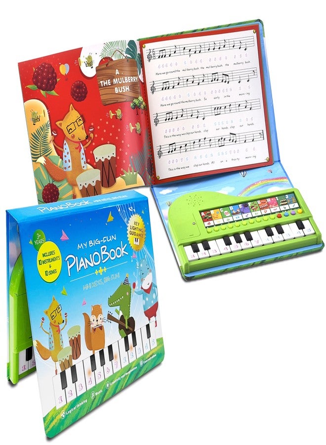 EOOLEOW Kids Piano Book Toys - 20 Keys Kids Keyboard Piano Educational Music Toys, Children Gifts & Toddler Toys for 3 4 5 Year Old Boys and Girls - Image 1
