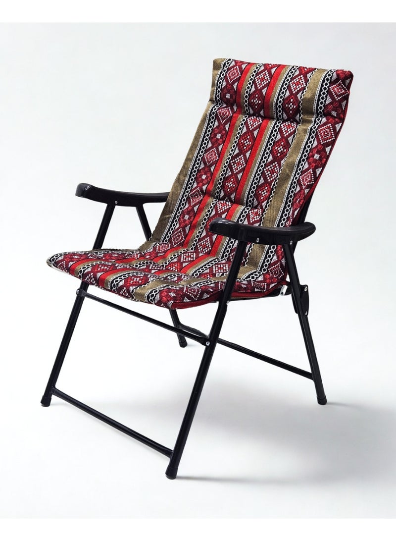 SMART HOME Sadu folding chair set with armrest consists of two chairs, a picnic seat, a sports chair, an outdoor chair and a garden chair - Image 3