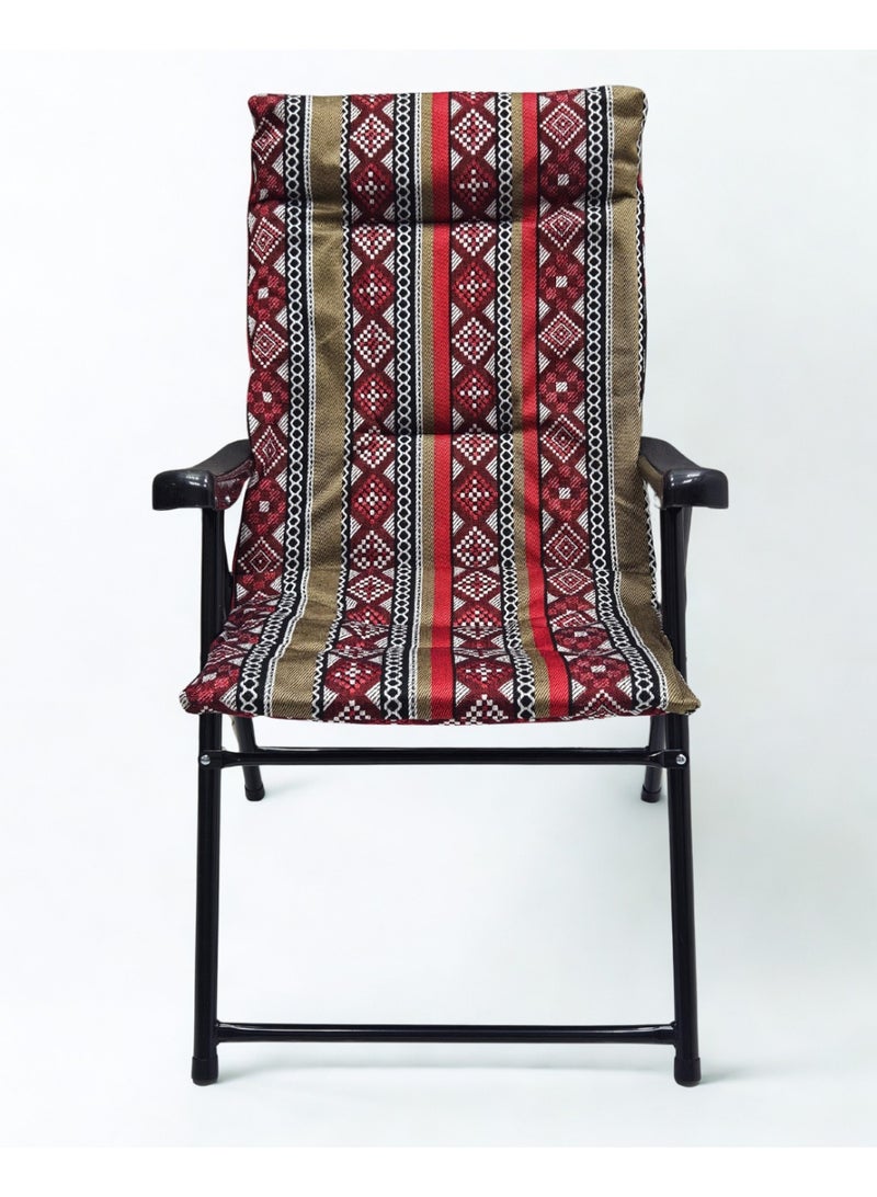 SMART HOME Sadu folding chair set with armrest consists of two chairs, a picnic seat, a sports chair, an outdoor chair and a garden chair - Image 4