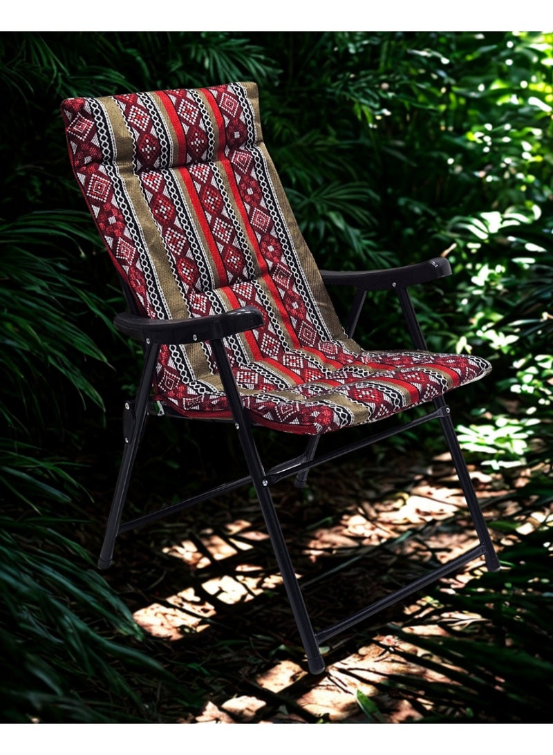 SMART HOME Sadu folding chair set with armrest consists of two chairs, a picnic seat, a sports chair, an outdoor chair and a garden chair - Image 5