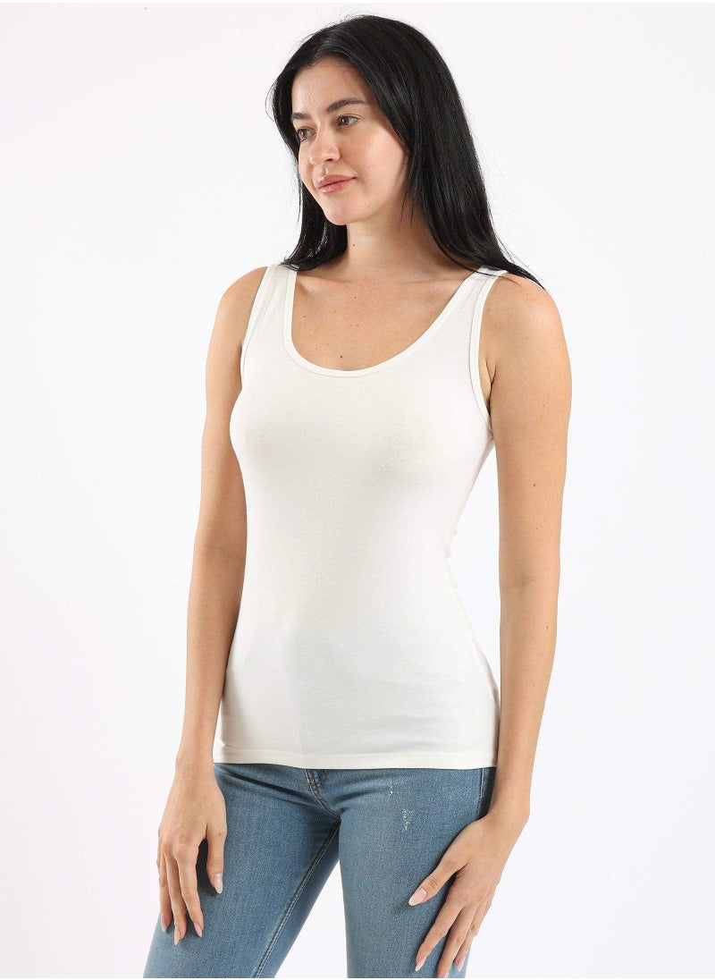 Karma - Women Sleeveless Viscose Body Tank Top - Image 1
