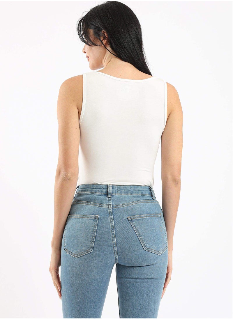 Karma - Women Sleeveless Viscose Body Tank Top - Image 1