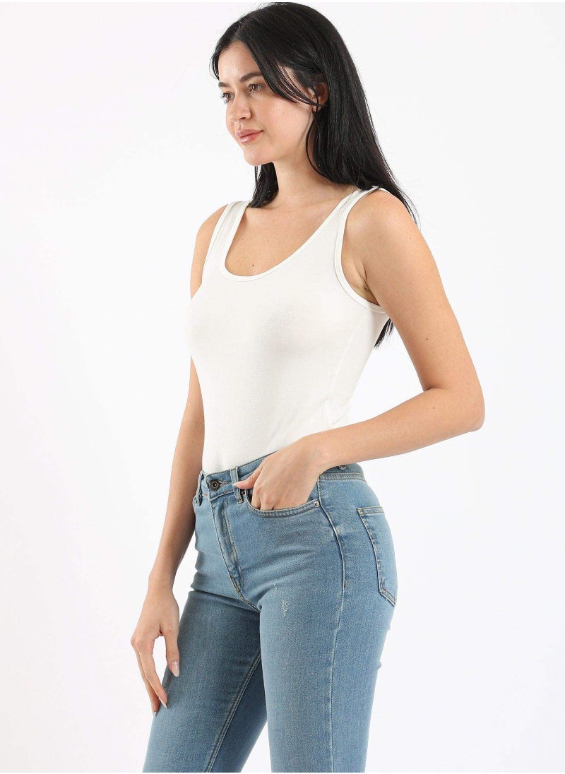 Karma - Women Sleeveless Viscose Body Tank Top - Image 1