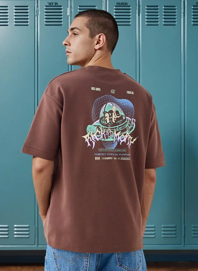 SP Characters Rick and Morty Print T-Shirt