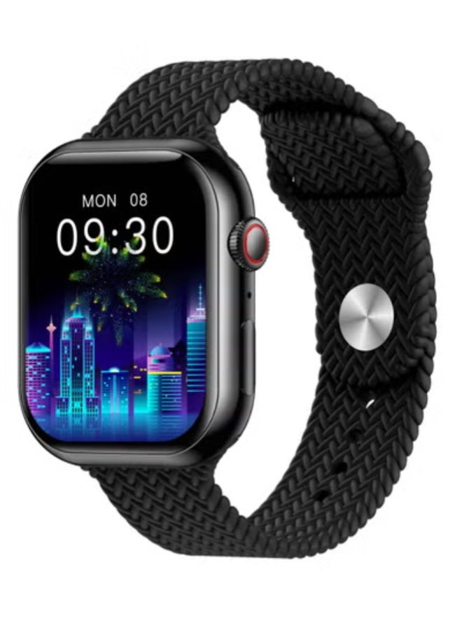 AROAQ Z86 PRO Max Smart Watch Series 9 – 2.1" Big Screen, Bluetooth Calls, Compass, Fitness Tracker, Waterproof, Android & iOS Compatible - Black - Image 1