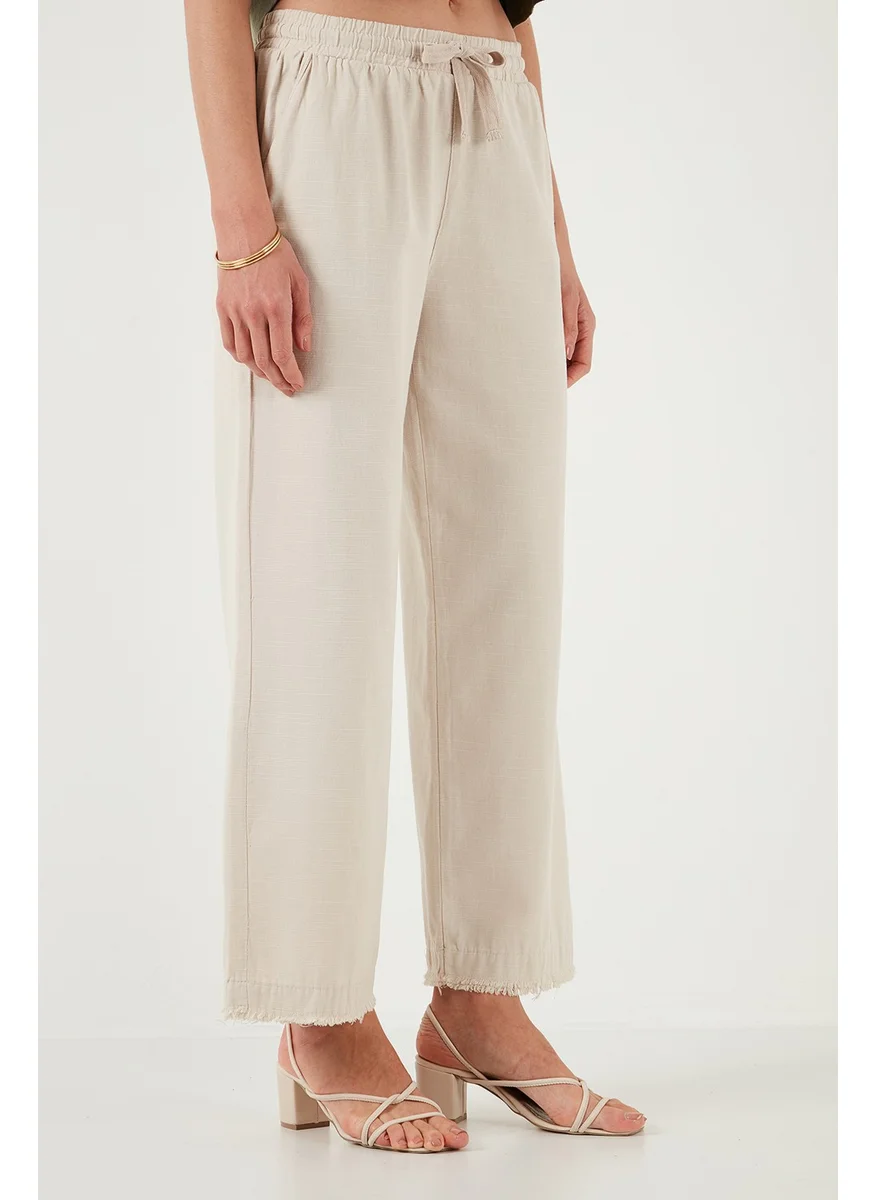 Lela Cotton Relaxed Fit High Waist Wide Leg Pants Women's Trousers 668yp5275