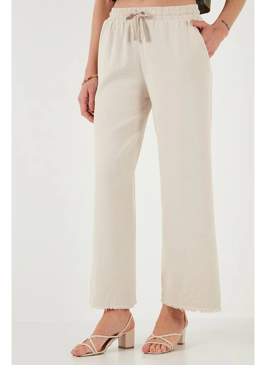 Lela Cotton Relaxed Fit High Waist Wide Leg Pants Women's Trousers 668yp5275