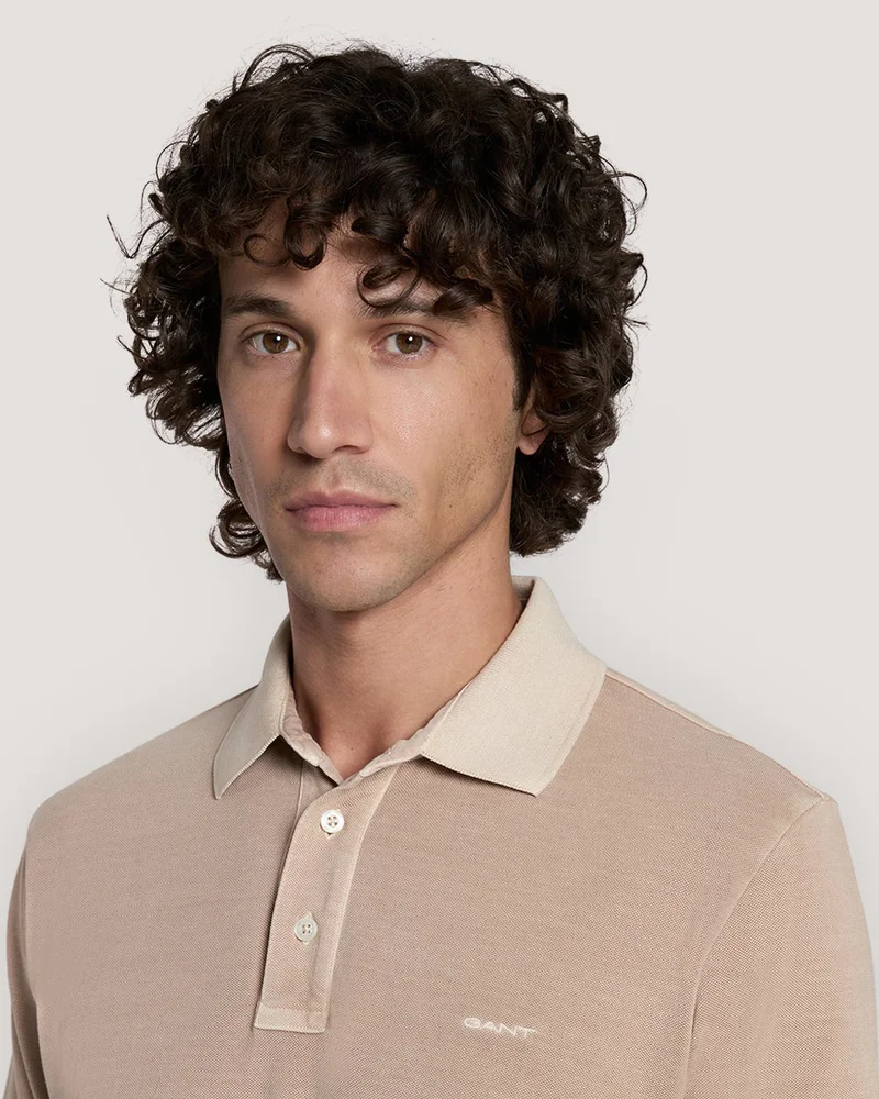 GANT  Gant Sunfaded Piqué Polo Shirt for Men | Best Price UAE